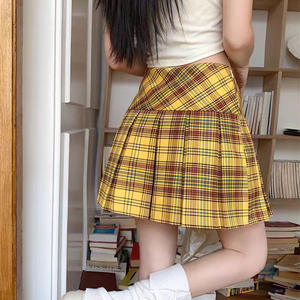 Nouvelle <span class=keywords><strong>jupe</strong></span> plissée taille haute pour femme, collection été 2026 – <span class=keywords><strong>Jupe</strong></span> courte à carreaux élégante et sexy de haute qualité - Product Image 2