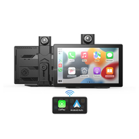 Lecteur multimédia DVD universel Android 9 pouces avec CarPlay sans fil, écran Incell, navigation, YouTube, Netflix