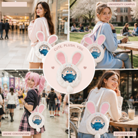 Sac à dos multifonctionnel avec poches zippées pour organiser les articles d'anime et créer une sacoche Ita personnalisée pour les concerts OEM
