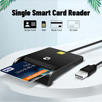 Lector de Tarjetas con Chip ISO 7816 ZOWEETEK, Lector de Tarjetas Inteligentes USB, Compatible con EMV, ATM, CAC, ID, IC, SIM, SIS, Lector de Tarjetas Bancarias/de Débito/de Crédito