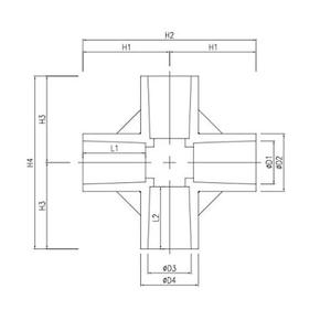 ท่อแยกน้ำแบบหลายทาง Kansaikako รุ่น KJ-044-250 ขนาด 50Ax20A ผลิตจาก PVC สำหรับงานบำบัดน้ำ ผลิตในญี่ปุ่น - Product Image 4