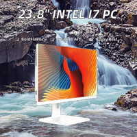 Ordinateur tout-en-un 23,8 pouces, Intel Core i3, i7, écran LCD IPS 1920x1080, DDR4 16 Go, SSD 512 Go, ports USB, pour bureau et jeux