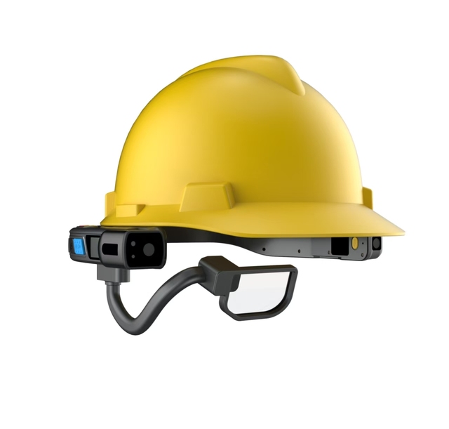 Smart Construction Terminal IoT Safety Helmet Camera 4g 5g Cloud Service Big Data Platform AI Hard Hat Display Android 4MP