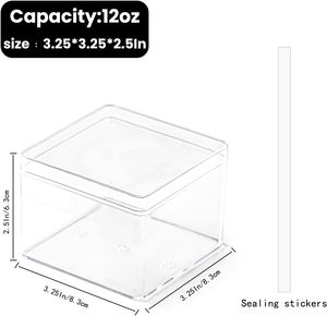 Popular PS <b>Clear</b> Plastic Tiramisu Dessert <b>Box</b> with Lid Plastic <b>Cake</b> Container for Dessert Cookie - Product Image 3