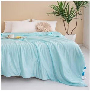 Lightweight Cool <b>Quilt</b> Summer Simple Ice Silk <b>Quilt</b> Ice Blanket for Sleeping Washable Ice Silk Simple Air Conditioning <b>Quilt</b> - Product Image 5