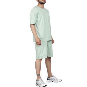 Ensemble 2 pièces de t-shirts et shorts pour hommes de qualité supérieure à prix raisonnable ensembles de shorts pour hommes fabriqués dans les meilleurs matériaux pour une utilisation estivale décontractée - Product Image 3