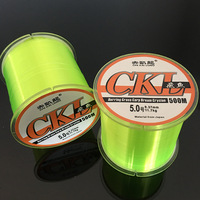Ligne de pêche volante solide et résistante à l'abrasion, monofilament en nylon transparent, fil de pêche personnalisé, 500m