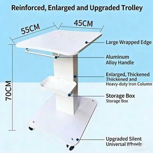 Carrito Pequeño para Equipos de Belleza, Específico para Salones de Belleza, Base para Burbujas Pequeñas, Soporte Móvil para Herramientas, Estante de Almacenamiento - Product Image 4