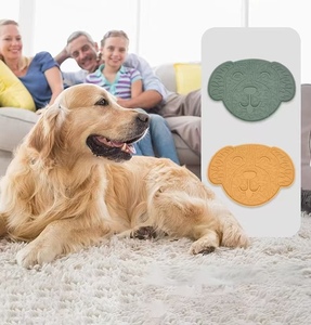 Tapis de léchage en silicone en forme d'os pour animaux de compagnie, gamelle anti-glouton pour chiens, chats et lapins, idéal pour yaourt, aliments en conserve, viande et pâtes - Product Image 1