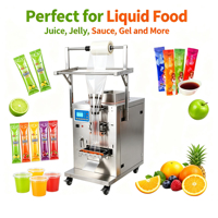 Machine verticale entièrement automatique pour le conditionnement en stick de liquides (jus, bâtonnets glacés, gelée, sauces, gel, miel, sirops, boissons en sachet)