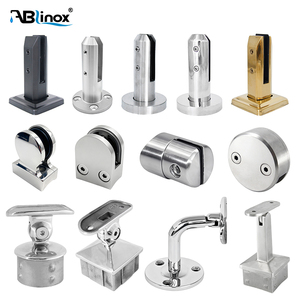 عمود دعم درابزين من الفولاذ المقاوم للصدأ 304 316، مكون نظام الدرابزين، مشبك زجاج، كوع درابزين، مثبت زجاج - Product Image 5