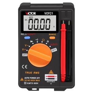 VICTOR VC921 มัลติมิเตอร์แบบดิจิตอล 600V ช่วงอัตโนมัติ ขนาดพกพา ทรูอาร์เอ็มเอส - Product Image 5