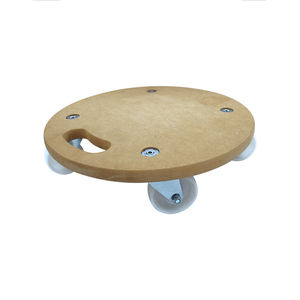 Chariot à ramper tortue poids léger petit chariot de meubles mobiles en bois MDF rond avec outils manuels de matériel de Surface anti-dérapant - Product Image 3