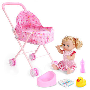 Faire semblant de jouer <span class=keywords><strong>jouet</strong></span> Offre Spéciale enfants bébé doux poupée poussette jeu de rôle ensemble bébé poupée poussette pour filles garçons cadeaux - Product Image 4