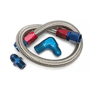 Ptfe Brake Hose Motorcycle Colored PTFE Factory Direct Motorcycle Modified Brake Oil Pipe Electric Vehicle Universal Wire Braided Brake Hose