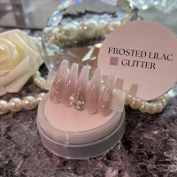 IPHF OEM ODM Palette de poudre acrylique rose et violet vif, fournitures pour ongles en vrac pour usage en salon