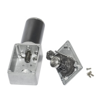 JMKE 24V 20RPM Motor DC Magnet Permanen dengan Roda Gigi Cacing 31ZY Poros 8mm untuk Rumah Pintar, Sepeda Listrik, Kipas, Peralatan, Robot