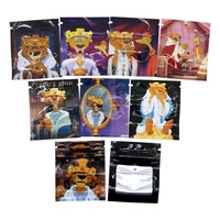Sachets Mylar refermables 2x2,4 pouces anti-odeur avec fenêtre unilatérale pour biscuits, cigares, cadeaux – Motifs holographiques variés – Articles en stock