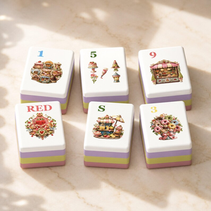 ชุดไพ่นกกระจอกอเมริกันพรีเมียม 160 แผ่น ลายขนมหวาน Sweet Dreams สำหรับร้านขายของขวัญบูติก - Product Image 5