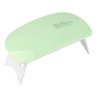 Lampe bleue pour sécher le vernis à ongles, 6W, UV, LED, Mini lampe, Portable, avec câble USB, Gel, accessoire pour manucure, usage domestique, en voyage