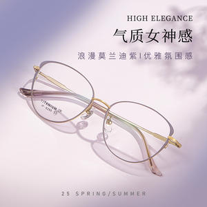 Montures de lunettes Tiffany en titane 6290 légères et circulaires pour femmes, été 2025, origine Danyang - Product Image 4