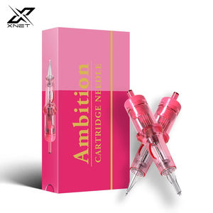 XNET pembe 20 adet 0.18mm 0.25mm 0.3mm 0.35mm 1RL 3RL 5RL 7RL 5F 7F SMP P <span class=keywords><strong>M</strong></span> U kalıcı dudak kaş vücut dövme kartuş iğne - Product Image 1