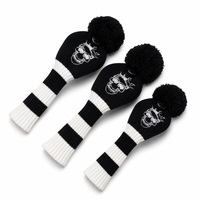 Housse de tête de driver de golf en tricot au design moderne, logo personnalisé, housse de club en tricot doux, fournisseur en gros d'accessoires de golf