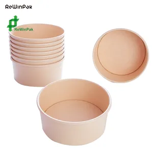 Popular products in America compostable paper bowl cheap disposable paper salad bowl