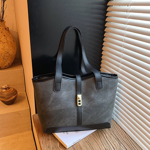 Nuova Borsa da Donna di Design Francese 2026, Borsa a Spalla <span class=keywords><strong>Vintage</strong></span> di Grande Capacità, Borsa in Pelle PU di Alta Qualità per Donne - Product Image 2