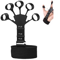 Ensemble de 5 poignées de maintien en silicone pour les doigts, le poignet et le pouce, entraîneur d'avant-bras