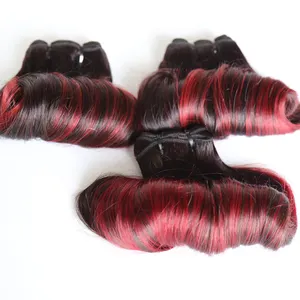Wholesale 12A Grade Super Double Drawn Funmi Hair Egg Curl Bundles, Raw Unprocessed Vietnamese Hair With Closures Vendors