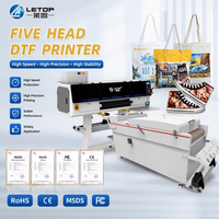Mesin Printer Roll to Roll LETOP Factory 600MM untuk Transfer Film PET, Pakaian, Kaos, Printer Inkjet Multiwarna, Printer Digital Kaos DTF