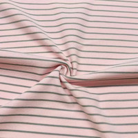Tela Elástica Transpirable de Doble Cara con Rayas Teñidas, 90% Poliéster, 10% Elastano, para Ropa Deportiva de Niños y Niñas
