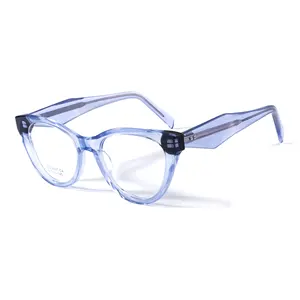 사용자 정의 로고 Oem 프리미엄 럭셔리 디자인 사탕 고양이 눈 아세테이트 선글라스 하이 퀄리티 여성용 안경