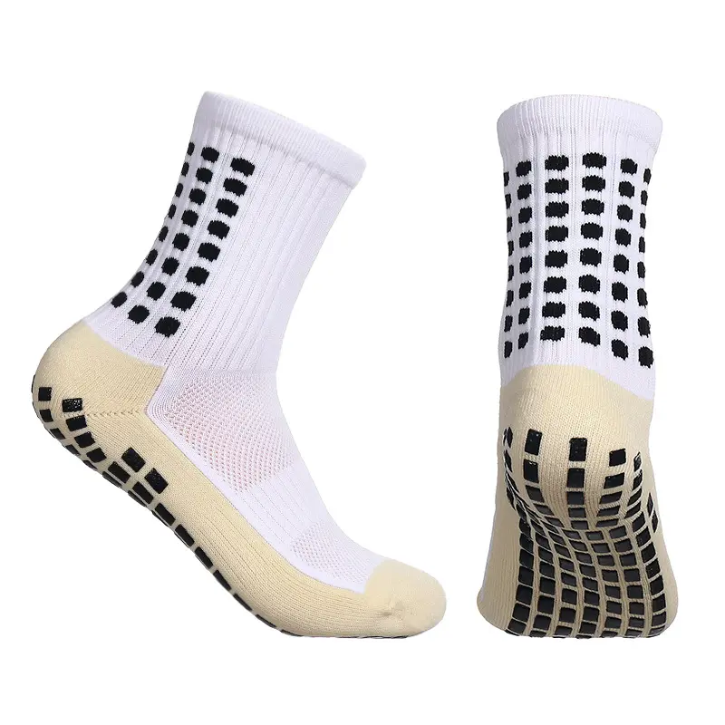 weiche rutschfeste hochwertige farben heißer verkaufte mannschafts-sport-socken für fußball fußball basketball individuelles logo grip-socken