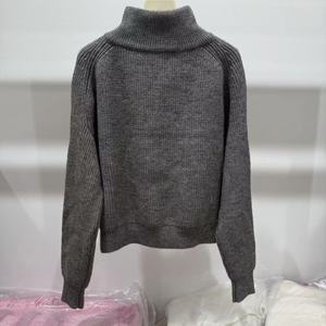 Maglione <span class=keywords><strong>con</strong></span> colletto alto di lusso <span class=keywords><strong>con</strong></span> finiture in vera <span class=keywords><strong>pelliccia</strong></span> di volpe Dec <span class=keywords><strong>Cardigan</strong></span> lavorato a maglia di colore personalizzato da donna <span class=keywords><strong>con</strong></span> cerniera - Product Image 3