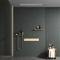 Système de douche à effet pluie encastré au plafond