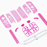 Coque de remplacement transparente pour Nintendo Switch OLED, boîtier de manette, ensemble complet de boutons, kit de bricolage, accessoires de jeu