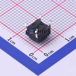 TS-1010GD-BR04526 Tactile Switch Through hole Component (THT) Switch Single Pole Single Throw Round Button 2.6N Through Hole - Product Image 2