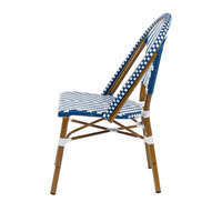 Chaises de table de jardin en rotin pour salle à manger en plein air Style bistrot français moderne non pliable pour salon hôtel hôpital utilisation