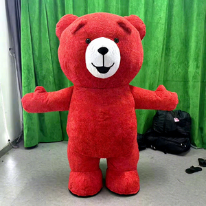 2m 2.6m Costume d'ours en peluche gonflable unisexe taille adulte <span class=keywords><strong>color</strong></span>é Costume de dessin animé Cosplay mascotte d'ours pour Pâques en vente - Product Image 1