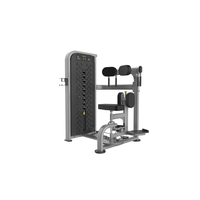 Machine d'entraînement rotative du tronc à charge par aiguille. Appareil d'exercice pour la rotation de la taille en position assise / équipement de renforcement du tronc