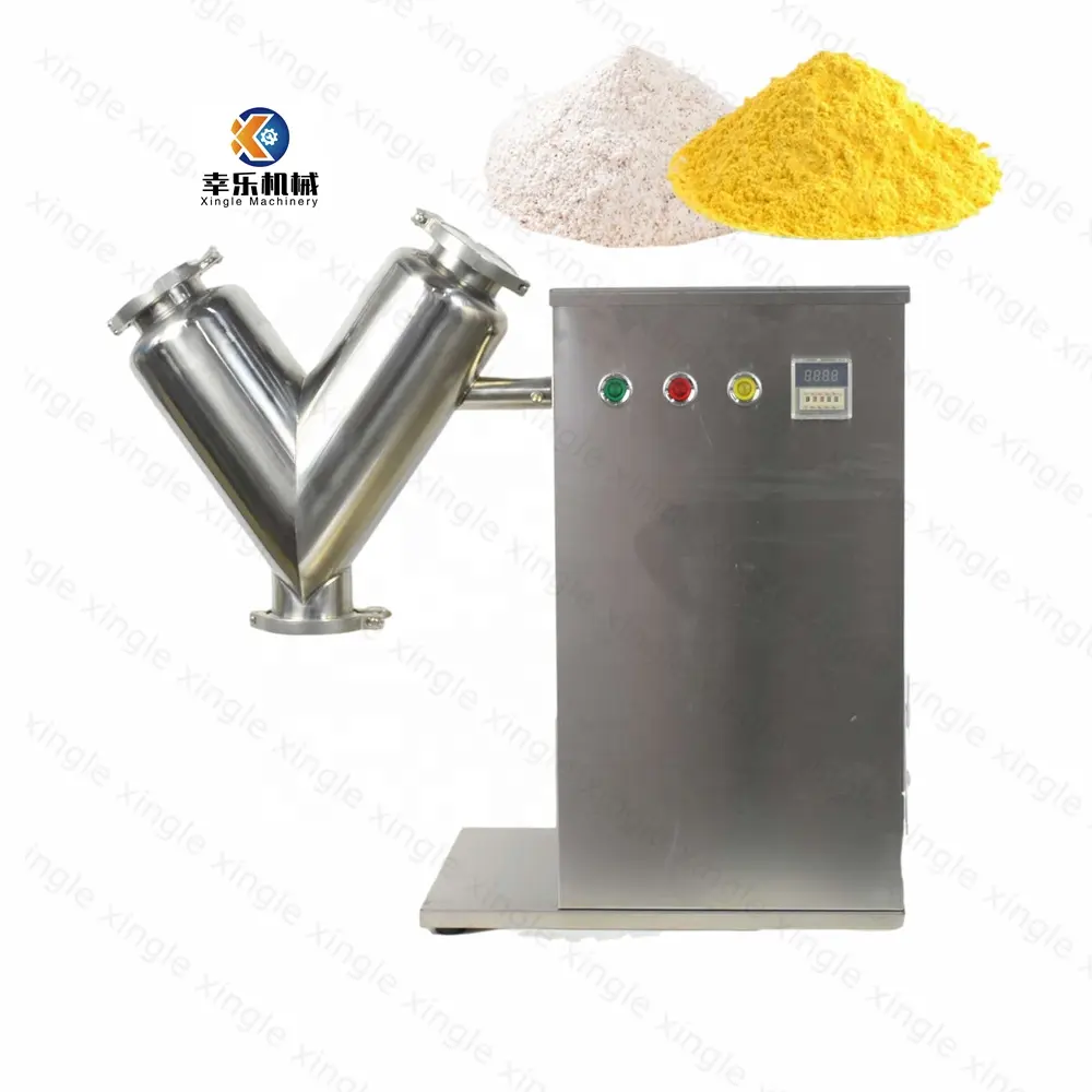 Vh-2 Lab mixer dry powder blender machine mixer frullatore multifunzionale V tipo spice mixing machine food powder mixer machine