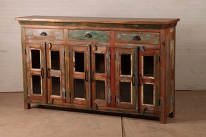Solid Wood <b>Sideboard</b> Cabinet with Premium Finish & Large <b>Storage</b> Capacity for Dining Room Living Room Hotel Apartment Furniture - Product Image 2