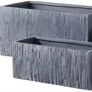 GRC bê tông hoa planter chậu trong nhà đơn giản Trọng lượng nhẹ không thấm nước trồng hộp ở thâm quyến