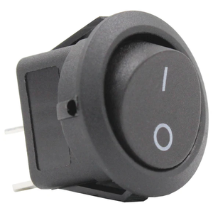 Interruptor Basculante LED Redondo de 20 mm y <span class=keywords><strong>12</strong></span> V, 2 Pines, Encendido/Apagado, Impermeable, para Automóvil, Camión, Motocicleta, Barco - Product Image 1