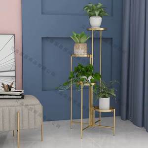 Présentoir à fleurs étagère décoration salon multicouche <span class=keywords><strong>haut</strong></span> de gamme rond support à fleurs pour décoration de mariage - Product Image 2