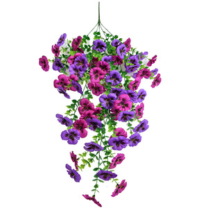 Jinyi Artificial <b>Eucalyptus</b> Tricolor Violet Green Plant Silk Flower Wedding Outdoor Wall Hanging Decor Garlands - Product Image 5