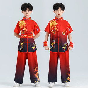 Trajes Tradicionales de Tai Chi para Niños, Uniforme de <span class=keywords><strong>Wushu</strong></span>, Traje Tang, Uniforme de Kung Fu, Ropa Ligera de Entrenamiento para Niños - Product Image 5