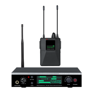 EIF AC-200 Moniteur intra-auriculaire sans fil UHF haute performance, portée 60 mètres, professionnel, monocanal, faible latence, pour chanteur de scène - Product Image 1